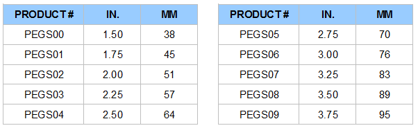 Gellhorn with short stem pessary product codes
