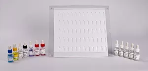 Manual plate for blood group testing